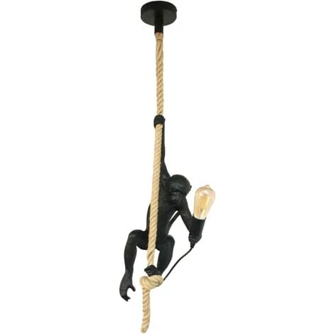 Suspension Singe Monkey Ximpa Noir 1 Suspension Singe Monkey Ximpa Noir