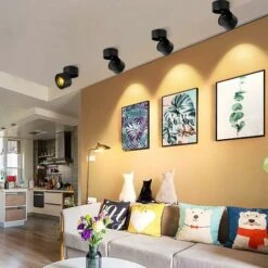 Plafonnier à Spot　10W LED Spots De Plafond Plafonnier, Aangle Du Corps De Lampe Réglable,Spots Lampe,Spots De Plafond,Applique De Plafond, Spots Plafond Orientables,éclairage Plafond LED,10x10x10cm (N -EUROPALAMP Soldes Magasin 96337597 3