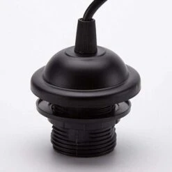 4 Pièces Kit De Lustre VintagePorte Lampe E27 Edison Vintage Avec Câble De 100mm Pour Suspension Ampoule (Noir) -EUROPALAMP Soldes Magasin 96341644 3