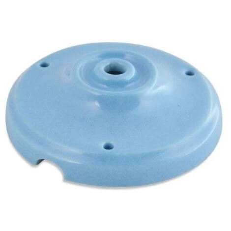 Rosace En Céramique Canopi En Couleur Bleu 1 Rosace En Céramique Canopi En Couleur Bleu