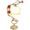 Lampe De Table Rose Lampe De Bureau Blanc Veilleuse Lampe De Table Lampadaire Moderne Lampe De Chevet Avec Ampoule LED 5W 220V