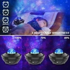 Lampe Projecteur LED Étoile, Projecteur De Veilleuse Rotatif Avec 21 Modes & Télécommande & Timer & Enceinte & Bluetooth Projecteur De Lumière Plafond Étoile Océan Decoration -EUROPALAMP Soldes Magasin 97195540 3