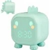 Réveil Enfant Fille Garcons Dinosaure Lumineux Reveil Enfant Numerique Lampe Réveil Veilleuse Jour Nuit Enfant Réveil De La Maternelle Volume Réglable Avec Snooze Compte à Rebours