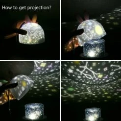 Veilleuse Enfant Lampe Etoile Projecteur, 360°Rotation Musicale Veilleuse + Minuterie + Télécommande + 6 Couleurs, LED Veilleuse Ciel Etoilé Bébé Pour Anniversaire, Noël [Classe énergétique A++] -EUROPALAMP Soldes Magasin 98430116 4