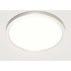 LECHUANG Plafonnier LED, Luminaire Plafonnier 28W 4500K, Lampe De Plafond LED Moderne Salle Blanc Neutre, Imperméable IP44, 22CM, Applicable à Salle De Bain, Chambre, Cuisine, Salon, Balcon, Couloir [