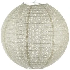 Lanterne Boule - Papier Ajouré Et Métal - D45 Cm - Atmosphera Créateur D'intérieur