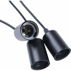 Éclairage Suspendu Edison 2Mètres Réglable Plafonnier Araignée Lumière Métal Fil Cage Pendentif Éclairage Lustre Moderne Industriel Lumière Lumineuse (Ampoule NON INCLUS) (3 Bras) -EUROPALAMP Soldes Magasin 99373426 5